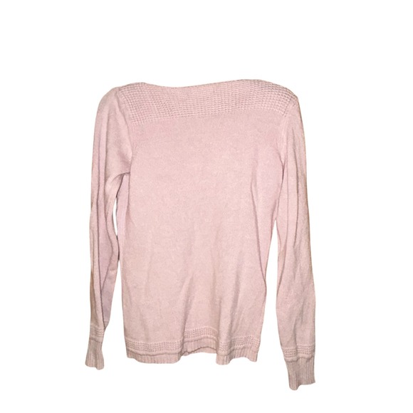 Benedetta B Womens Italian Merino Wool Cashmere Blend Sweater Medium Blush Pink - Picture 2 of 8